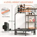 HOMCOM 40 Inch Foldable Mini Fitness Trampoline With Foam Handle