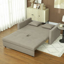 HOMCOM 2 Seater Sofa Bed Convertible Bed Settee w/ 2 Cushions