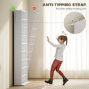 HOMCOM 640 CD Storage Unit 360 DVD Storage Tower W/ 18 Compartments