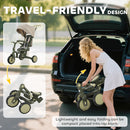 AIYAPLAY 5 in 1 Foldable Kids Trike, Toddler Tricycle for 1-3 Years,