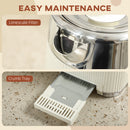 HOMCOM 1.7L 3000W Rapid Boil Kettle and 4 Slice Toaster Set Crumb Tray