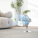 HOMCOM 12\" Metal Desk Fan with 3 Speed Settings, Wide-Angled Oscillation