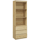 HOMCOM 180cm Tall Bookshelf Free Standing Storage Shelf Unit With Storage White And Oak
