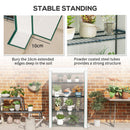 Outsunny 4 Tier Lean-to Mini Greenhouse With Reinforced PE Cover