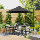 Outsunny 2.5M Offset Roma Patio Umbrella W/ 360° Rotation