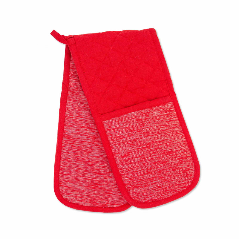Double Oven Gloves - Red