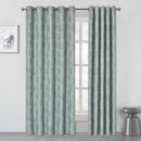 Lewis's Tuscany Eyelet Curtains - Duck Egg