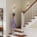 HOMCOM Led Wall Lamp 2 Pack, Modern Indoor Spiral Wall Light