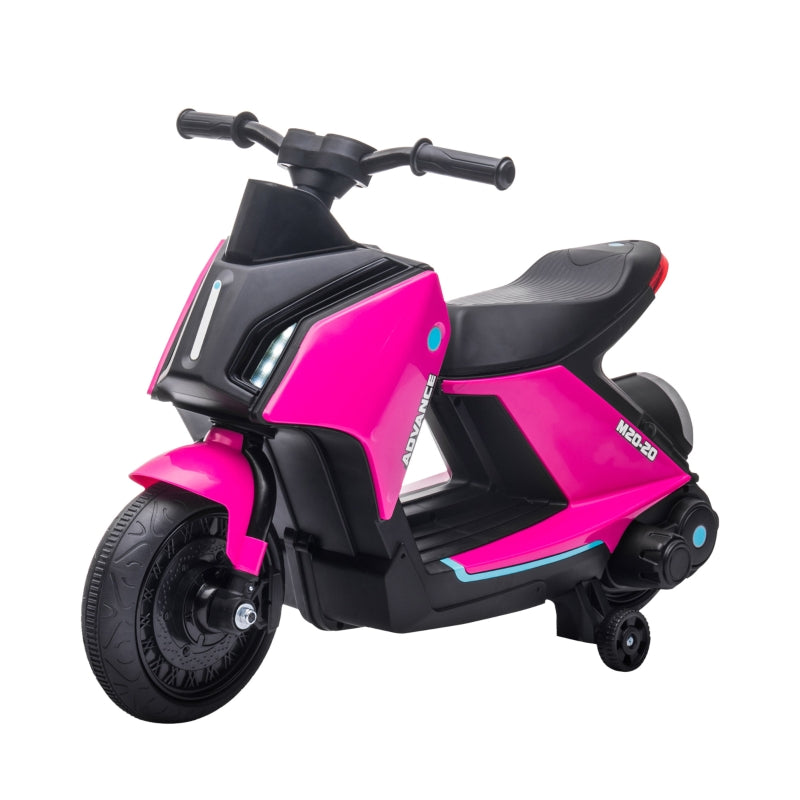 HOMCOM Kids Electric Ride On Motorcycle Bike 6v - Pink