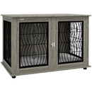 PawHut Dog Crate Furniture, End Table w/ Cushion