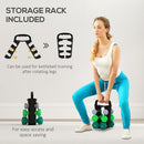 SPORTNOW Dumbbells Set with Carry Storage Rack, 2 x 1kg, 2 x 2kg, 2 x 3kg