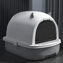 KidKid Little Devil Design Enclosed Cat Litter Box