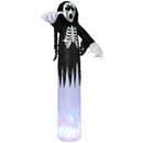 HOMCOM 12' Inflatable Halloween Skeleton Ghost with Lights 12ft 360cm