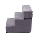 KidKid 3-step Upholstered Pet Stairs Climbing Ladder