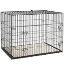 PawHut Dog Crate With 2 Doors, Tray, Soft Cushion