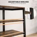 HOMCOM HiFi Rack Stand W/ 4-Tier Record Player Stand