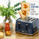 HOMCOM 1.7L Kettle And Toaster Set With Defrost Reheat And Crumb Tray Green