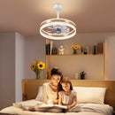HOMCOM Ceiling Fan Light With 3 Colour, Timer, Reversible, Remote