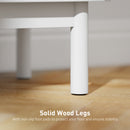 HOMCOM Boho Bedside Table with Rattan Door and Adjustable Shelf