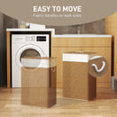 HOMCOM Laundry Hamper With Removable Washable Liner Bag