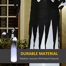 HOMCOM 12' Inflatable Halloween Skeleton Ghost with Lights 12ft 360cm