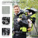 HOMCOM Baby Carrier Backpack - Light Green