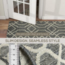 HOMCOM Easy-Cleaning Machine Washable Rug For Patio, Garden, Grey