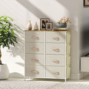 HOMCOM Fabric Chest of Drawers, Dresser for Bedroom,