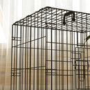 PawHut Dog Crate With 2 Doors, Tray, Soft Cushion