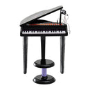 HOMCOM Mini Electronic Piano W/Stool-Black