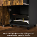 HOMCOM 60cm Filing Cabinet with Drawers and Open Shelf