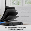 HOMCOM 1-6 Km/h Folding Motorized Treadmill Walking With Remote Control, Blue