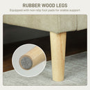 HOMCOM 2 Seater Sofa, Velvet-Feel Upholstered Loveseat for Small Space