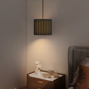 HOMCOM Linen Pendant Light, E27 Lampshade For Living Room, Bedroom