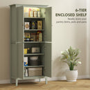 HOMCOM 176.5 cm Tall Freestanding Pantry Storage Cabinet with 4 Doors