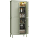 HOMCOM 176.5 cm Tall Freestanding Pantry Storage Cabinet with 4 Doors