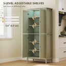 HOMCOM 176.5 cm Tall Freestanding Pantry Storage Cabinet with 4 Doors