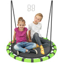 AIYAPLAY Kid Nest Swing Seat, 100cm Diameter Round Saucer Swing Set, Black
