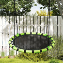 AIYAPLAY Kid Nest Swing Seat, 100cm Diameter Round Saucer Swing Set, Black