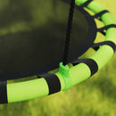 AIYAPLAY Kid Nest Swing Seat, 100cm Diameter Round Saucer Swing Set, Black