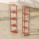 HOMCOM Corner Floor Lamp With Dimmable Warm White LED Light