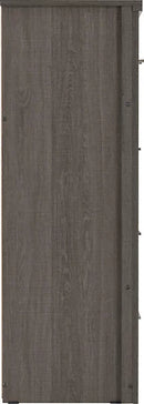 LISBON 3+2 DRAWER CHEST - BLACK WOOD GRAIN