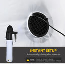 HOMCOM 12' Inflatable Halloween Skeleton Ghost with Lights 12ft 360cm