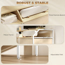 HOMCOM TV Stand Cabinet with 2 Foldable Drawers