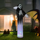 HOMCOM 12' Inflatable Halloween Skeleton Ghost with Lights 12ft 360cm