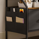 HOMCOM TV Stand Cabinet with 2 Foldable Drawers