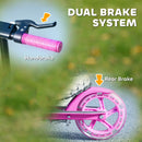 AIYAPLAY Scooter for Kids, Folding Kick Scooter w/ Adjustable Handle