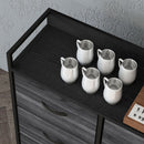 HOMCOM Bedroom Chest of Drawers 6 Drawer Dresser w/ Shelf
