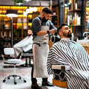 HOMCOM Rolling Stool With Backrest, Wheels, Faux Leather Salon Chair