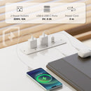 HOMCOM 120 x 60 cm Home Office Desk Reversible Study Table for Bedroom White